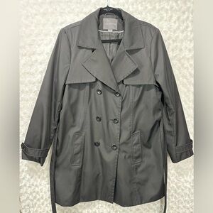 Covington Women's Black Long Sleeve Trench Coat w/Belt